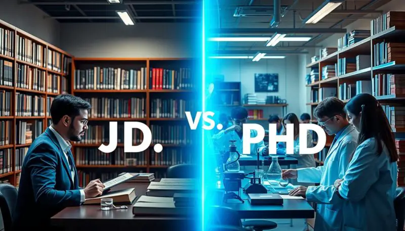 JD vs PhD research focus and coursework requirements