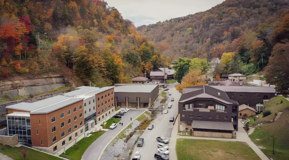 Alice Lloyd College photographed from drone